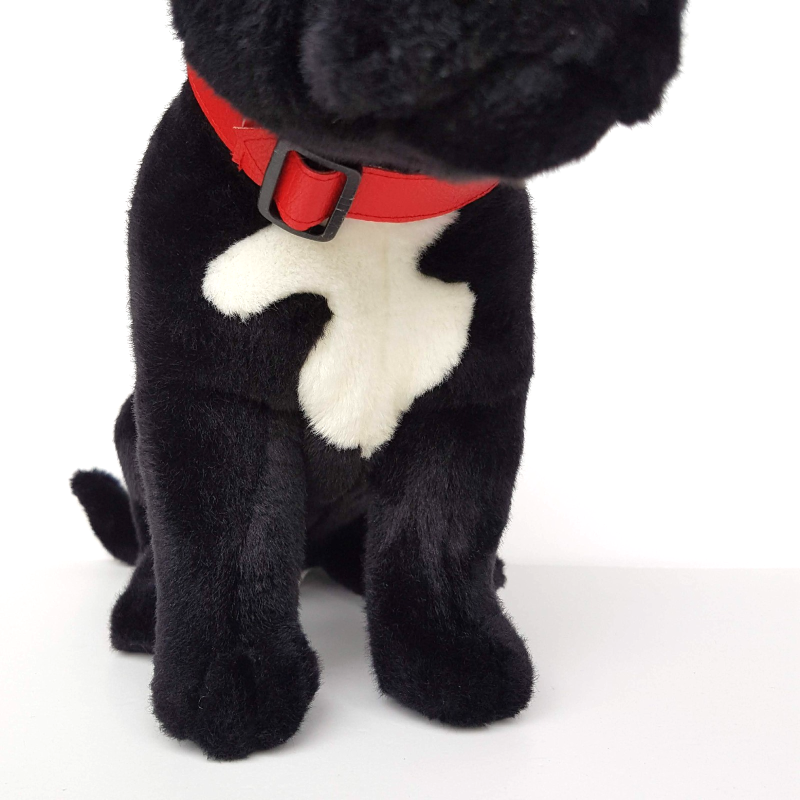 Bocchetta BLACK STAFFY BULL Realistic Dog Plush 30cm Stuffed Animal Soft Toy Pet11