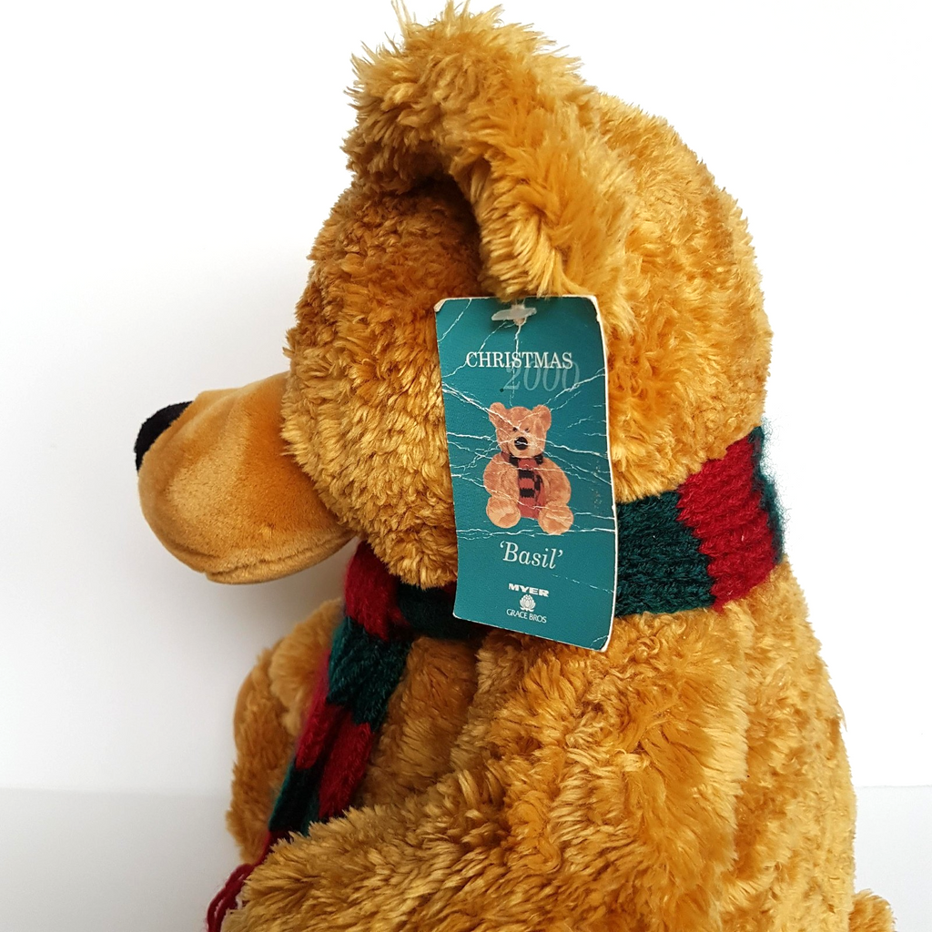 Myer Grace Brothers CHRISTMAS BEAR Plush Teddy Bear 35cm VINTAGE Stuffed Animal13