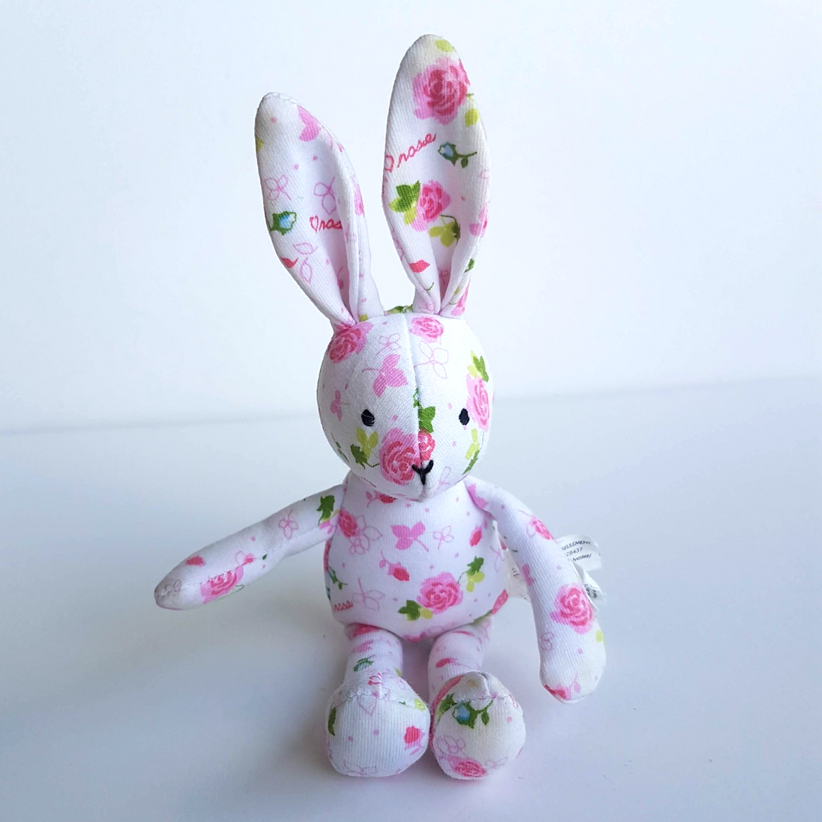 Jellycat Jelly Kitten ROSE BUNNY Baby RATTLE Soft Toy 22cm Stuffed Animal Pink0