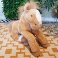 Commonwealth PALOMINO HORSE PONY Floppy Soft Toy Stuffed Animal Equestrian Cute0
