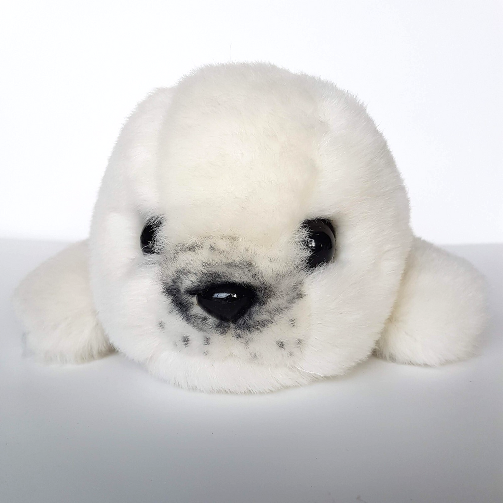 Sea World HARP SEAL PUP 33cm Plush Themepark Soft Toy Snow Cute Stuffed Animal6
