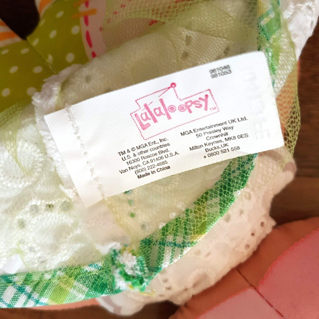 EUC Lalaloopsy BLOSSOM FLOWERPOT 18" Plush Fabric Rag Doll Lace Dress Embroidery10