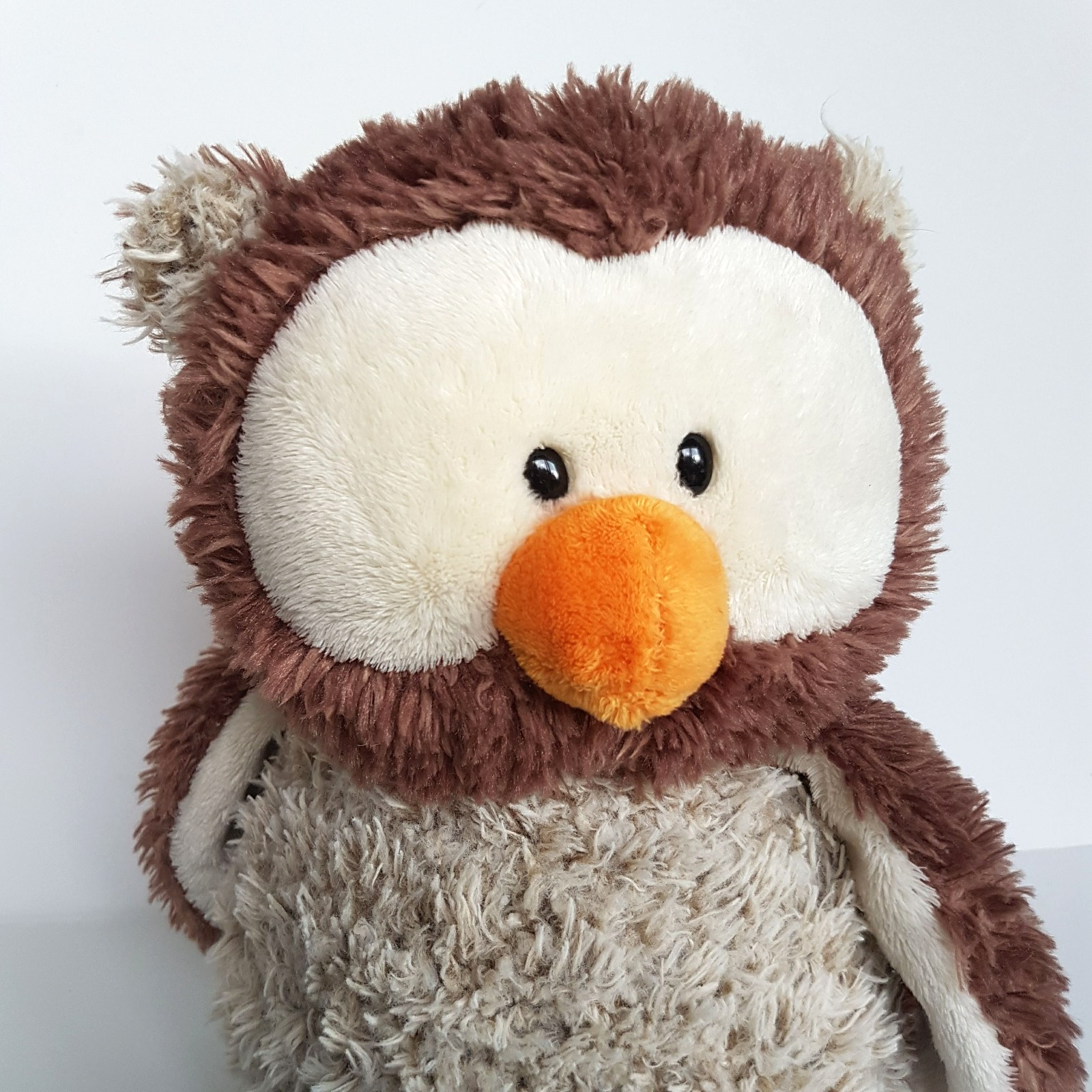 Nici OSCAR OWL BIRD 34cm Rotatable Head Plush Stuffed Animal Soft Toy Cuddly EUC1