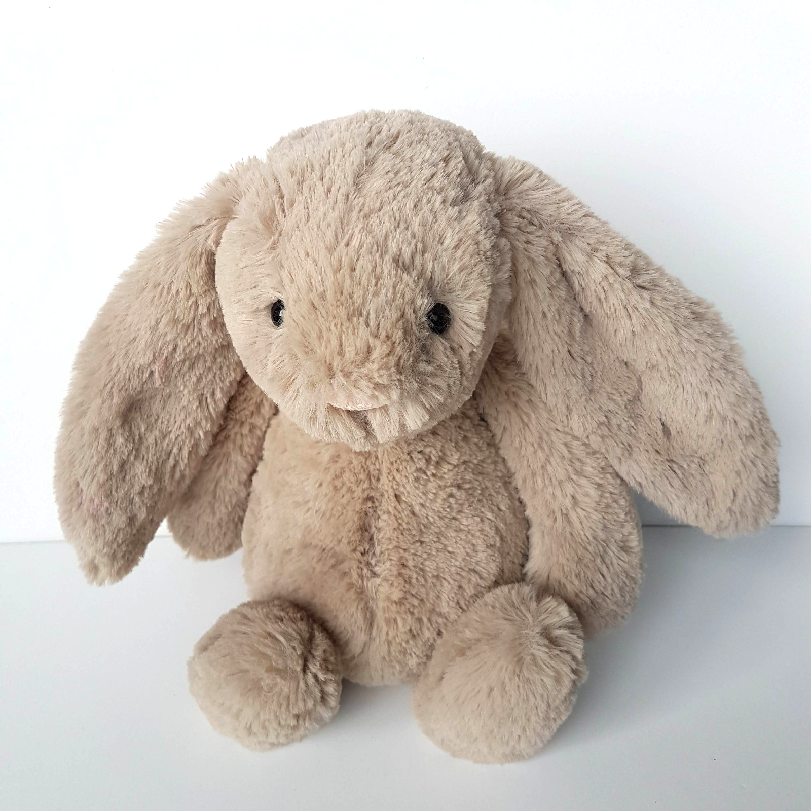Jellycat BEIGE BASHFUL BUNNY Medium 12" Plush Stuffed Animal Soft Toy1
