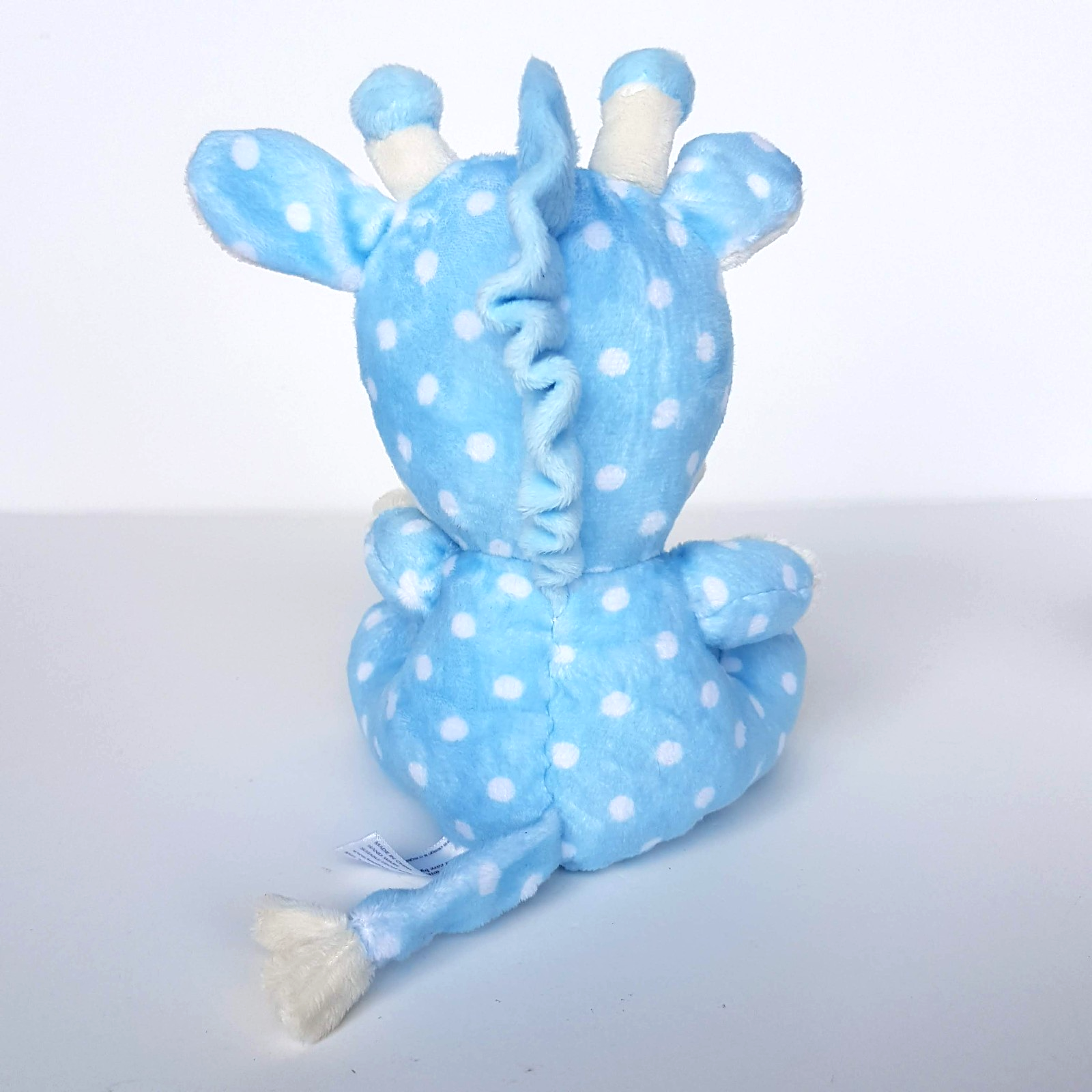 Keel BLUE POLKA DOT GIRAFFE Baby Soft Toy Crinkle Ears Stuffed Animal 16cm Cute5