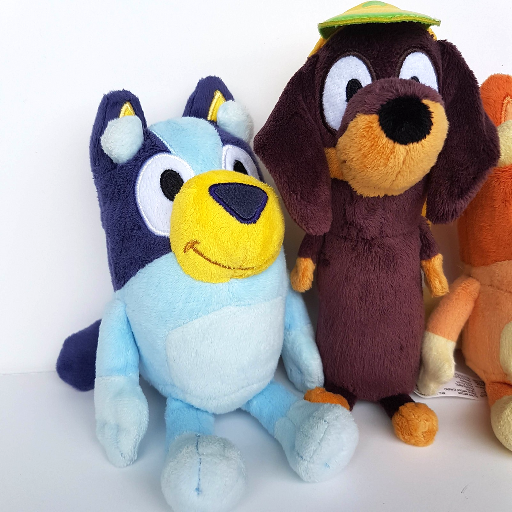 Bluey Plush Lot BINGO SNICKERS BLUEY Puppy Dog Stuffed Animal Soft Toy Genuine1