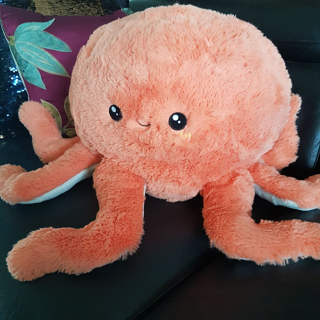 Jumbo Squishable CORAL OCTOPUS Plush PINK Soft Toy Cuddle Pillow Stuffed Animal1