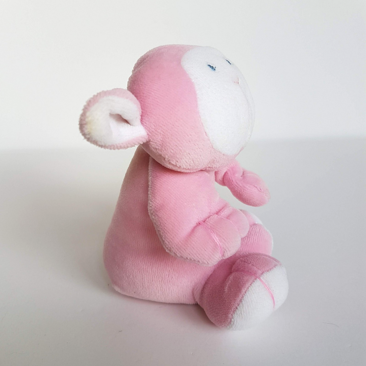 DanDee Vintage VELOUR LAMB Plush Pink Rattle Comforter Soft Toy Stuffed Animal2