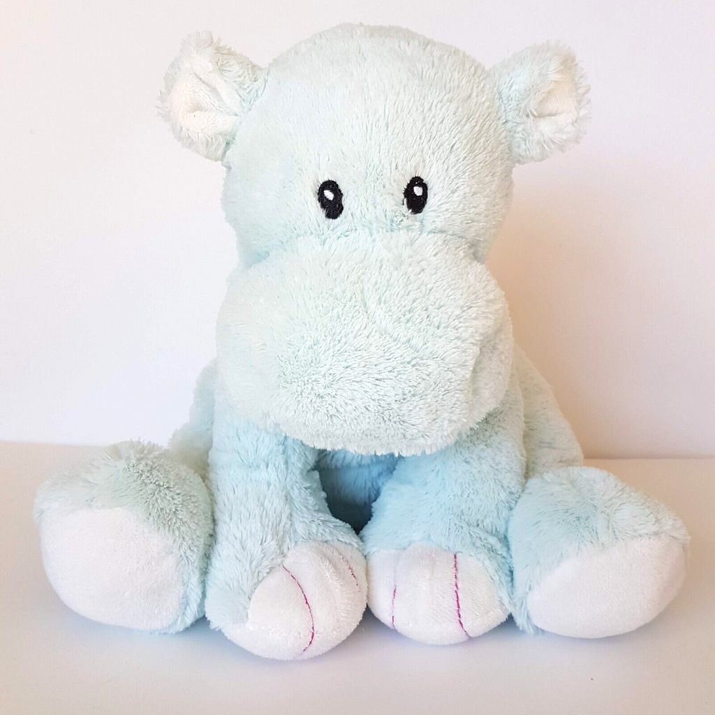Animal Alley HIPPO Plush Pastel Blue 10” Soft Toy Floppy Lovey Stuffed Animal0
