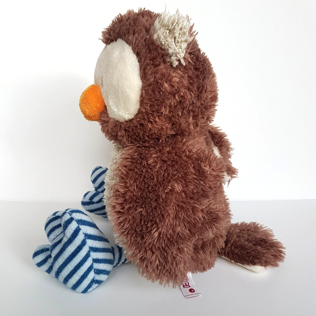 Nici OSCAR OWL BIRD 34cm Rotatable Head Plush Stuffed Animal Soft Toy Cuddly EUC6