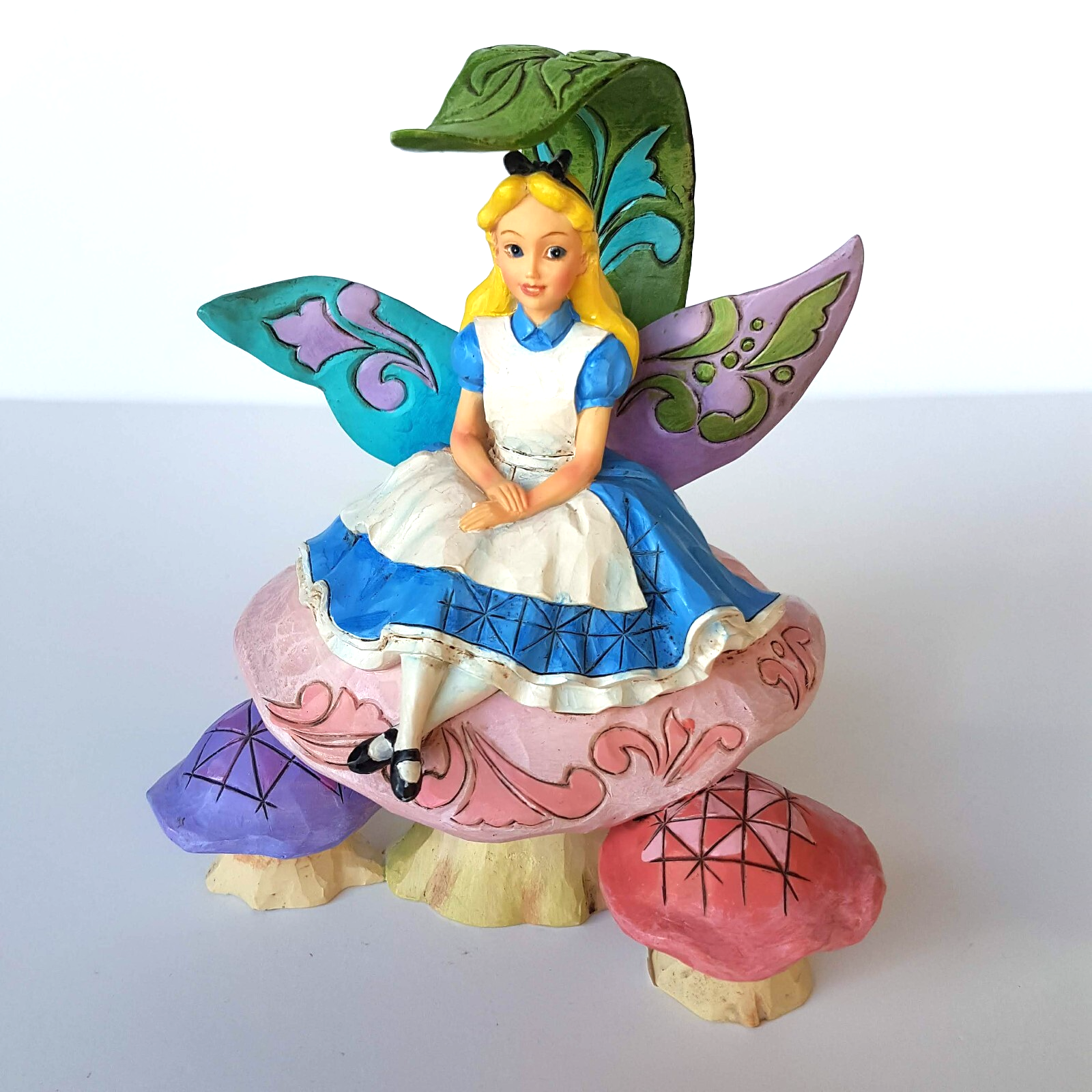 JIM SHORE Alice in Wonderland Changed So Much Statue Fairy Tale Disney Figurine0