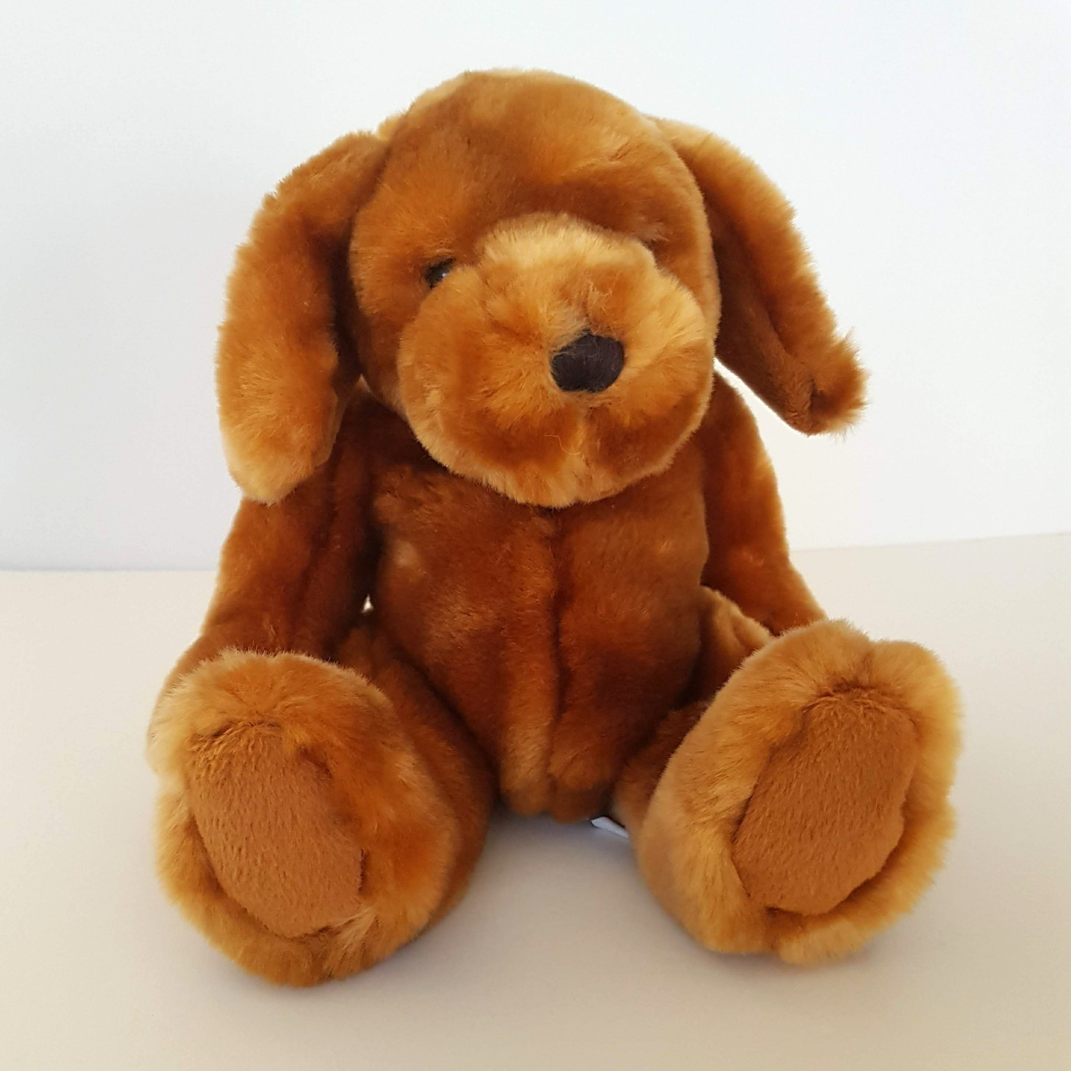 Mountain States CARAMEL DOG Plush 20cm Stuffed Animal Sitting Puppy Soft Toy0