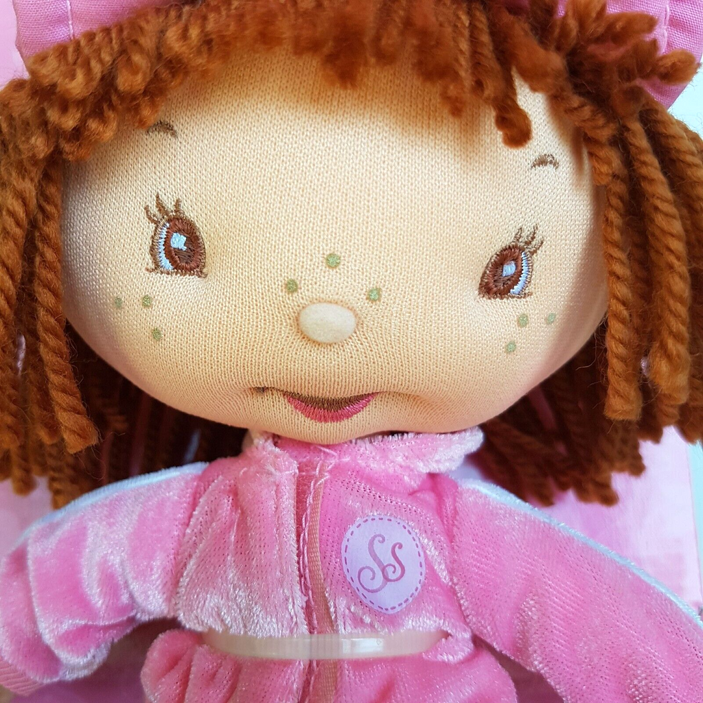 STRAWBERRY SHORTCAKE Berry Soft Friends Joggin' Days Pink Plush Rag Doll BOXED10
