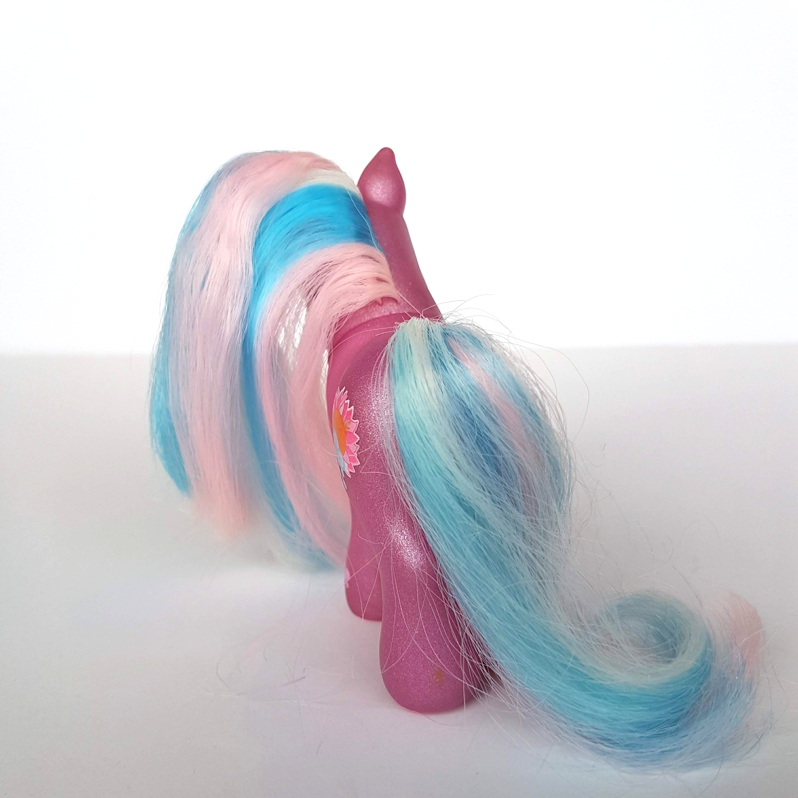 My Little Pony SUNSHOWER Horse Hasbro Vinyl Toy 2002 Brushable Sun Clouds Rain4
