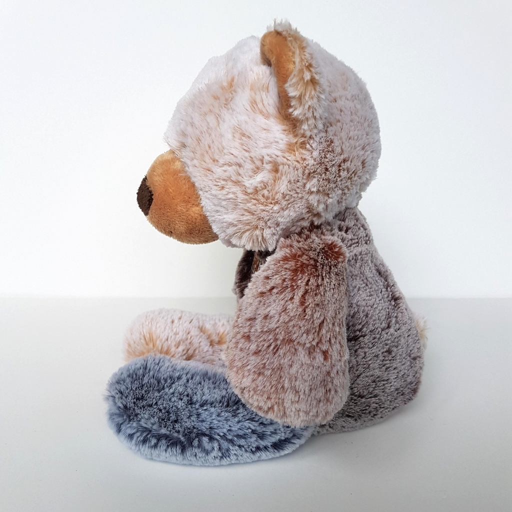 Korimco BUTTONS TEDDY BEAR Plush 27cm Stuffed Animal Soft Toy Frosted Fur Cute8