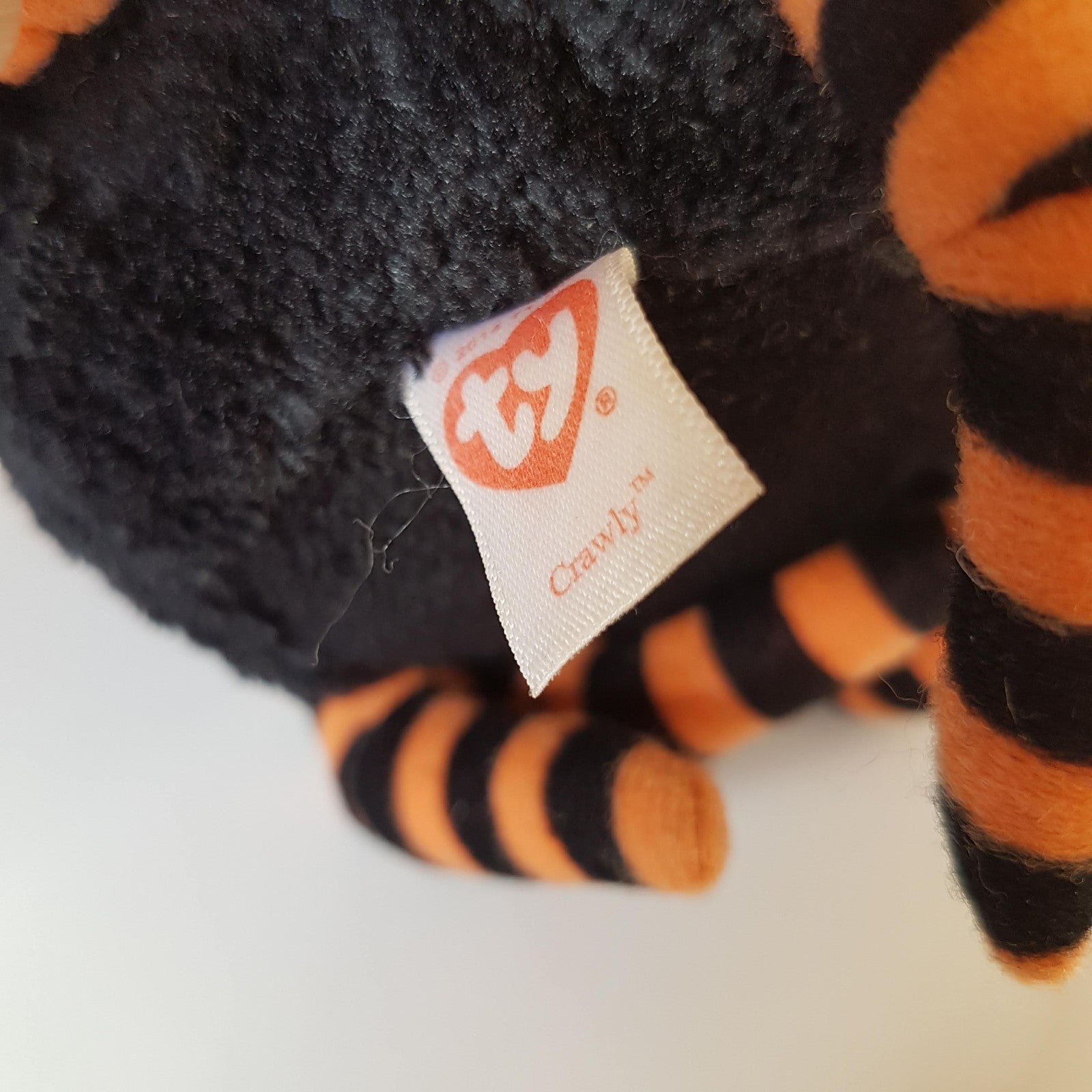 TY Beanie GHOULIE CRAWLY MORTIMER Halloween Orange GHOST SPIDER BAT Plush Toy7