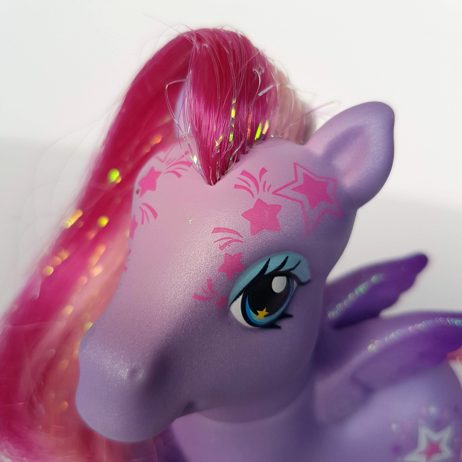 My Little Pony STARSONG 2007 Hasbro 12cm Glitter Hair PEGASUS Horse Figure Toy3