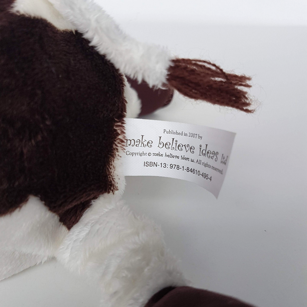Rare MAKE BELIEVE IDEAS Plush Cow 2007 18cm Stuffed Animal Soft Toy Farm Floppy9