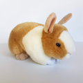 Bocchetta BUNNY RABBIT Plush Brown White Soft Toy Stuffed Animal 26cm Small Toy0