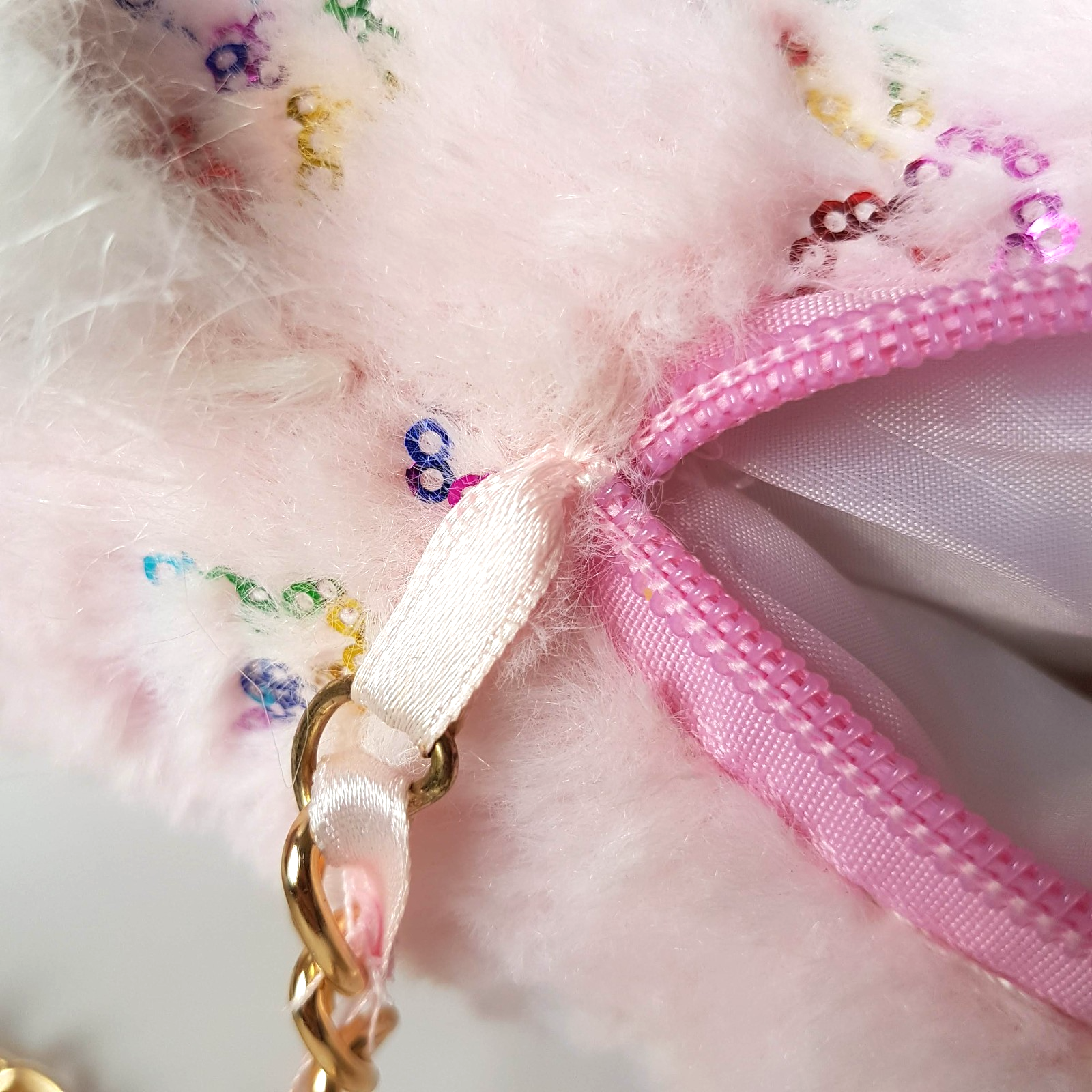 Olly & Me UNICORN BAG PLUSH Pink Flower Sequin CUTE Kids Bag Purse Rainbow Toy13