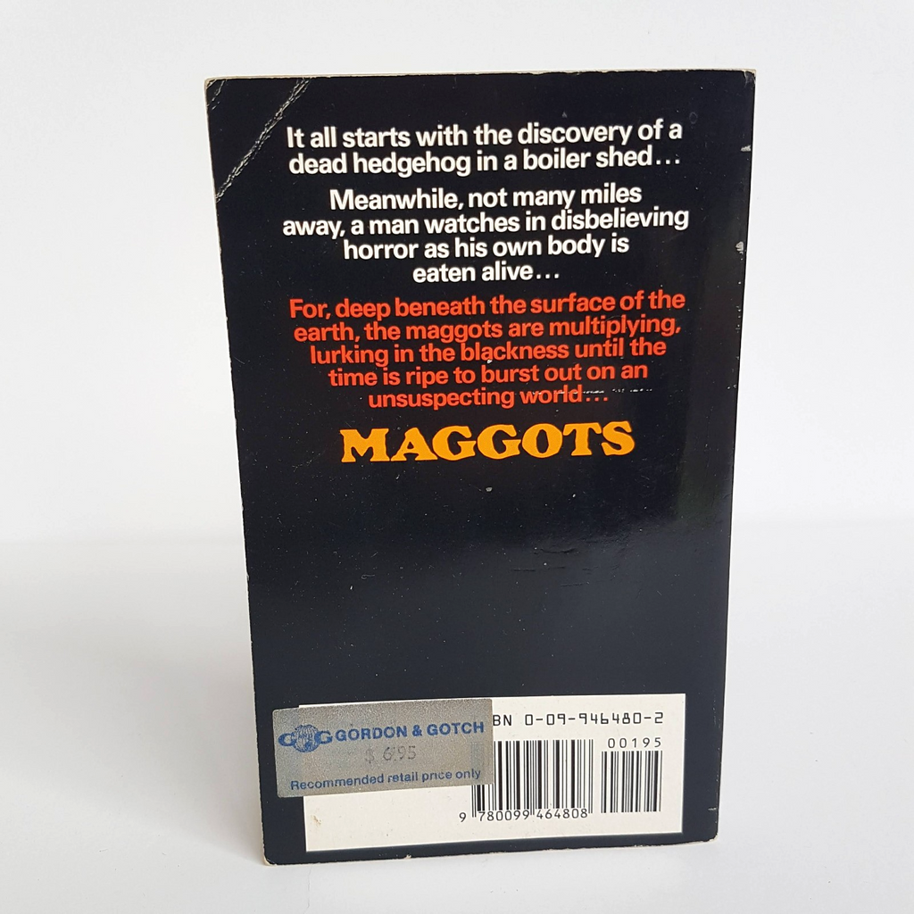Rare 1986 MAGGOTS Edward Jarvis Book Horror Paperback Scary Novel Collectible3