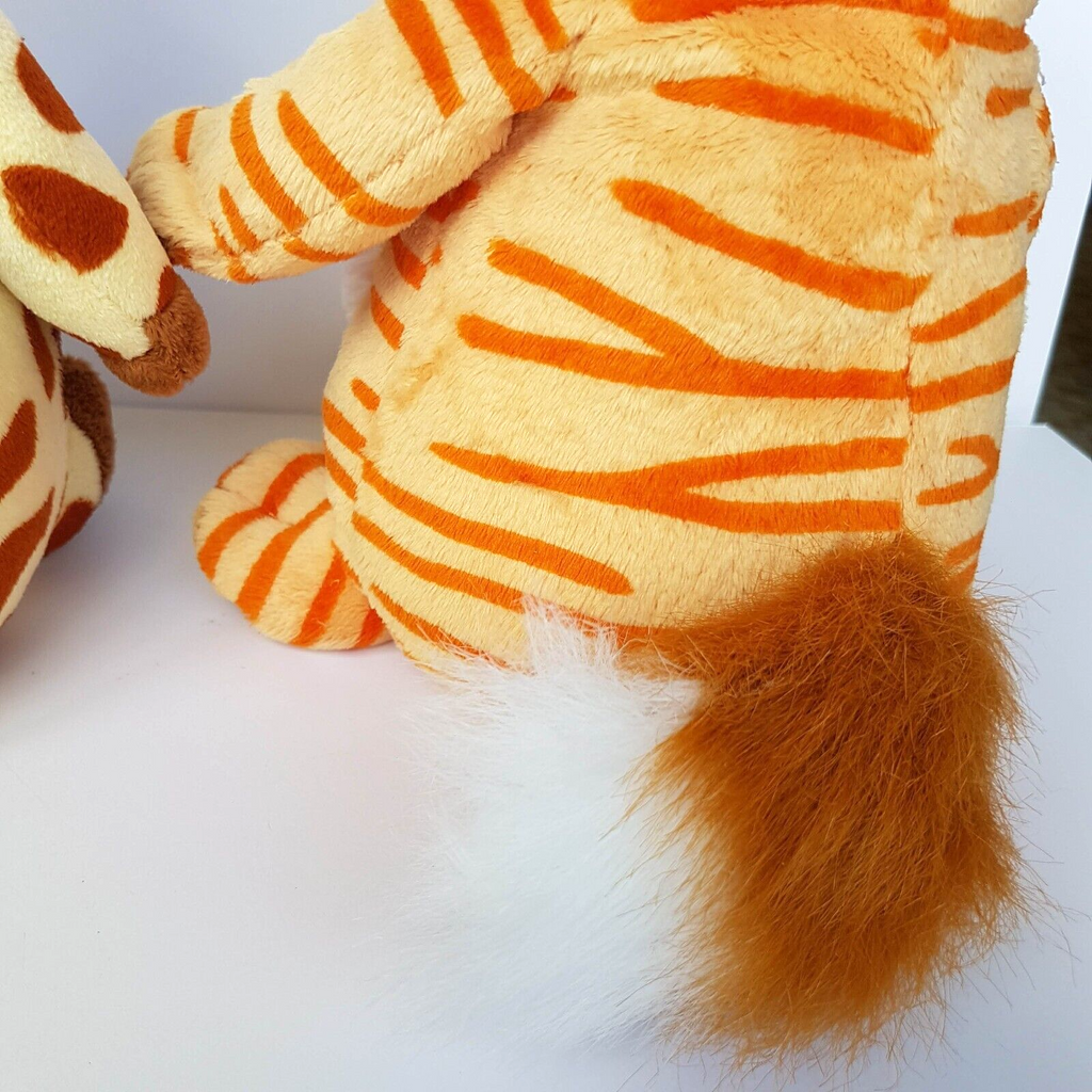 Korimco GIRAFFE + GINGER CAT Plush 28cm Soft Toy Stuffed Animal Belly Button8