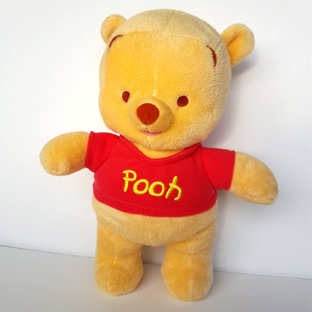 Fisher Price WINNIE THE POOH Lovey Plush Rattle 29cm Soft Toy Stuffed Animal0