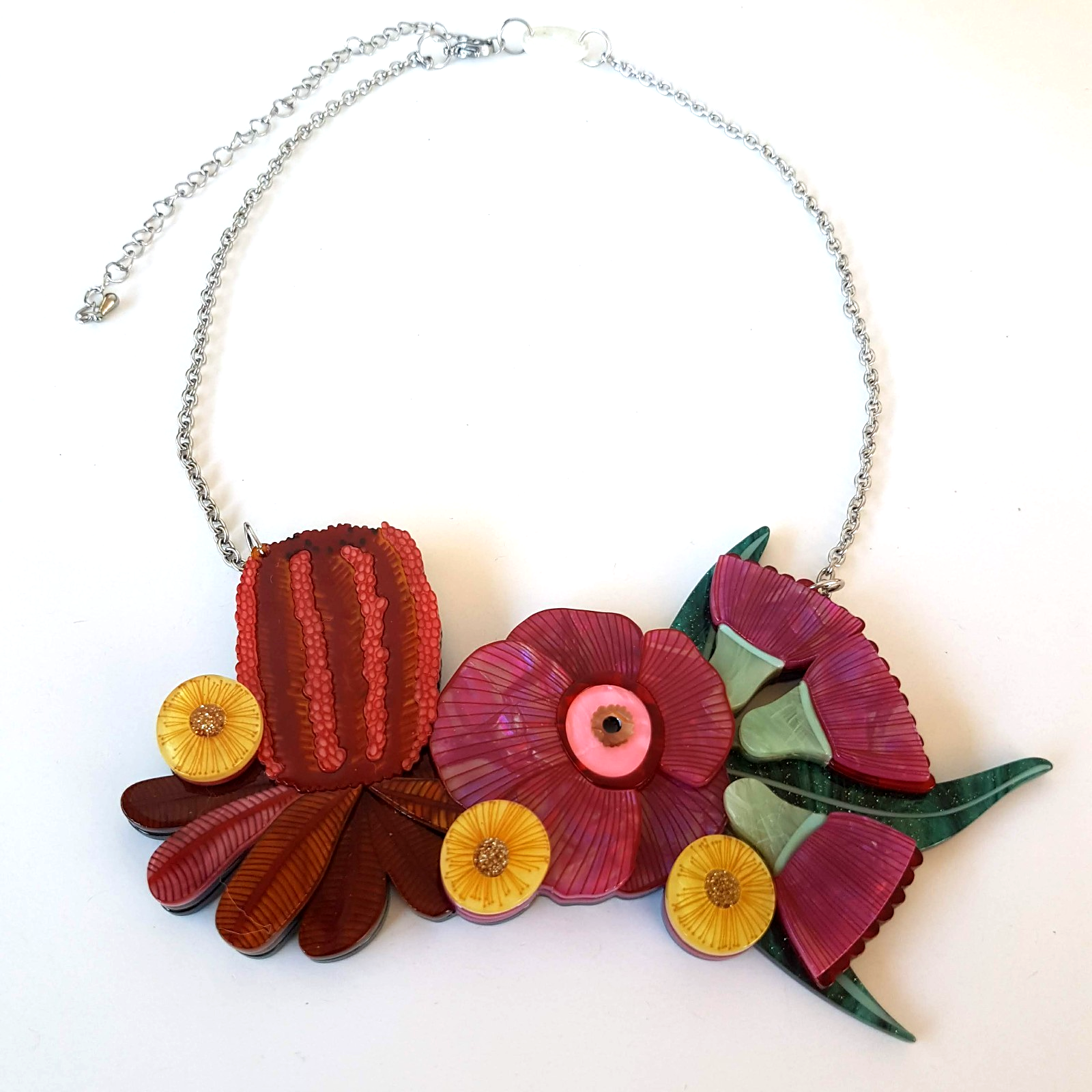 Erstwilder 2021 FLORA ANTIPODEA Necklace Jocelyn Proust Statement Piece Flowers0