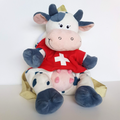Rare MILKY FAMILY SWITZERLAND BACKPACK Cow Plush Stuffed Animal Soft Toy Bag0