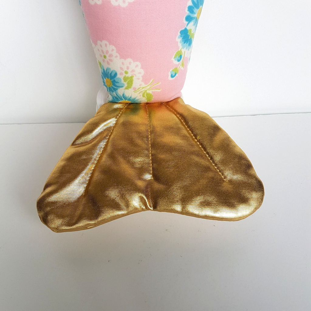 Alimrose FLOWER MERMAID DOLL Plush Pink Blue Floral Flower 39cm Stuffed Soft Toy10