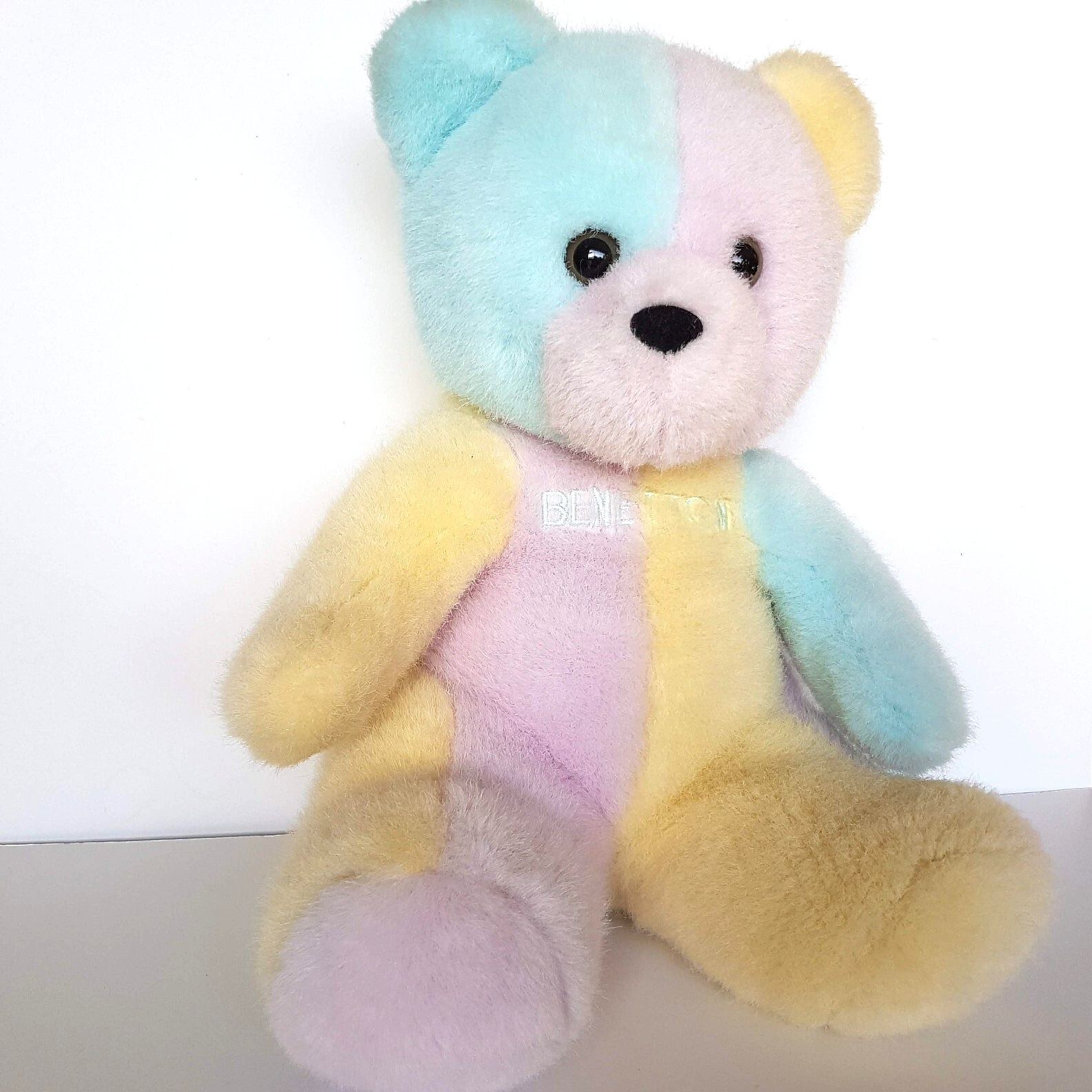 UNITED COLORS OF BENETTON Teddy Bear Colour Block 30cm Plush Rare Stuffed Animal2