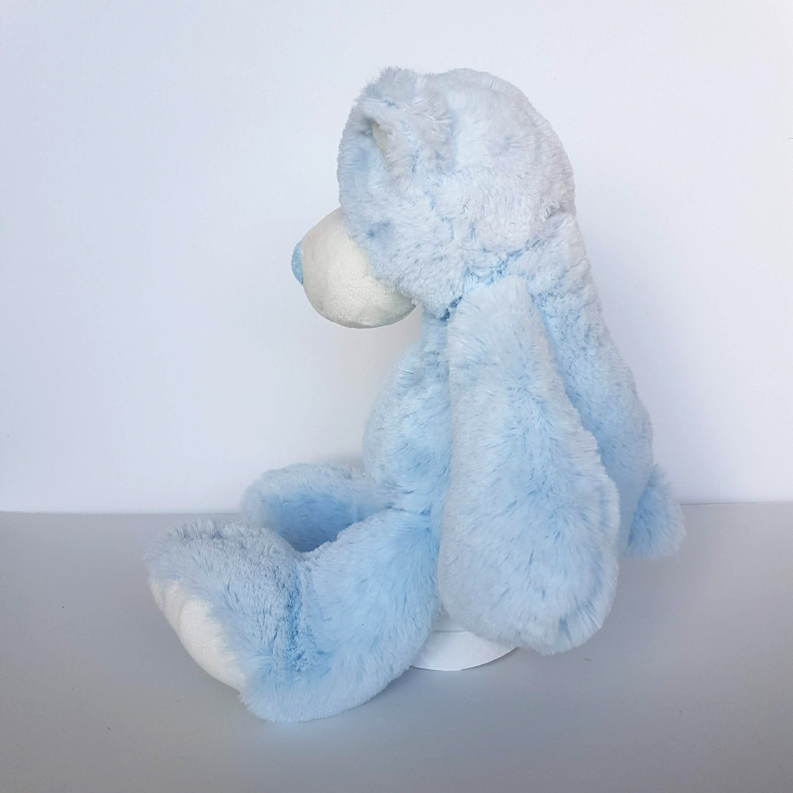 Minkplush THOMAS BLUE TEDDY BEAR Floppy Plush Soft Toy 30cm Stuffed Animal Cute6
