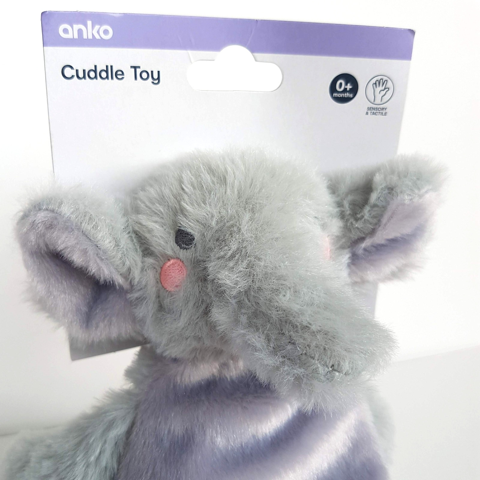 Anko GREY ELEPHANT Lovey Plush Comforter Security Blanket Soft Toy Sleep Toy TAG1