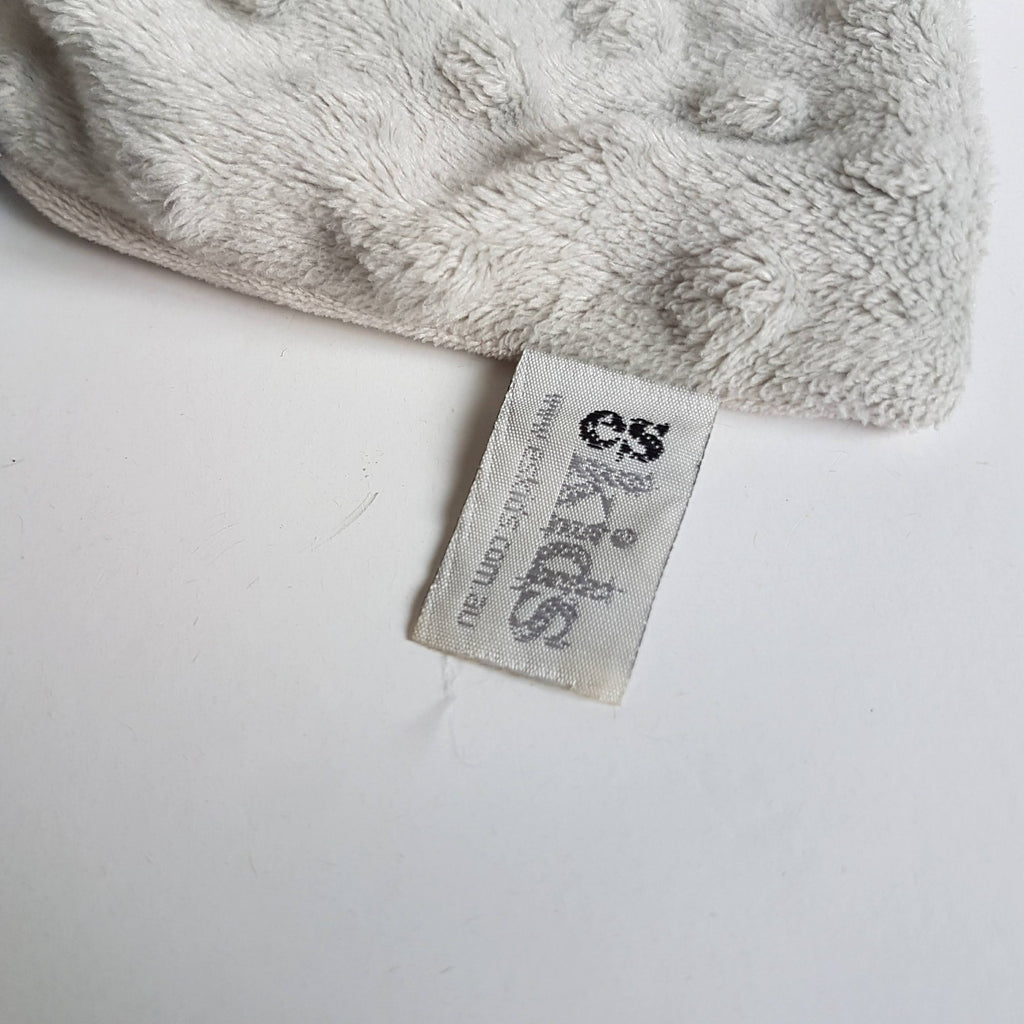 ES Kids GREY GIRAFFE Lovey Soft Toy Sleep Comforter Security Blanket Minky Dot9