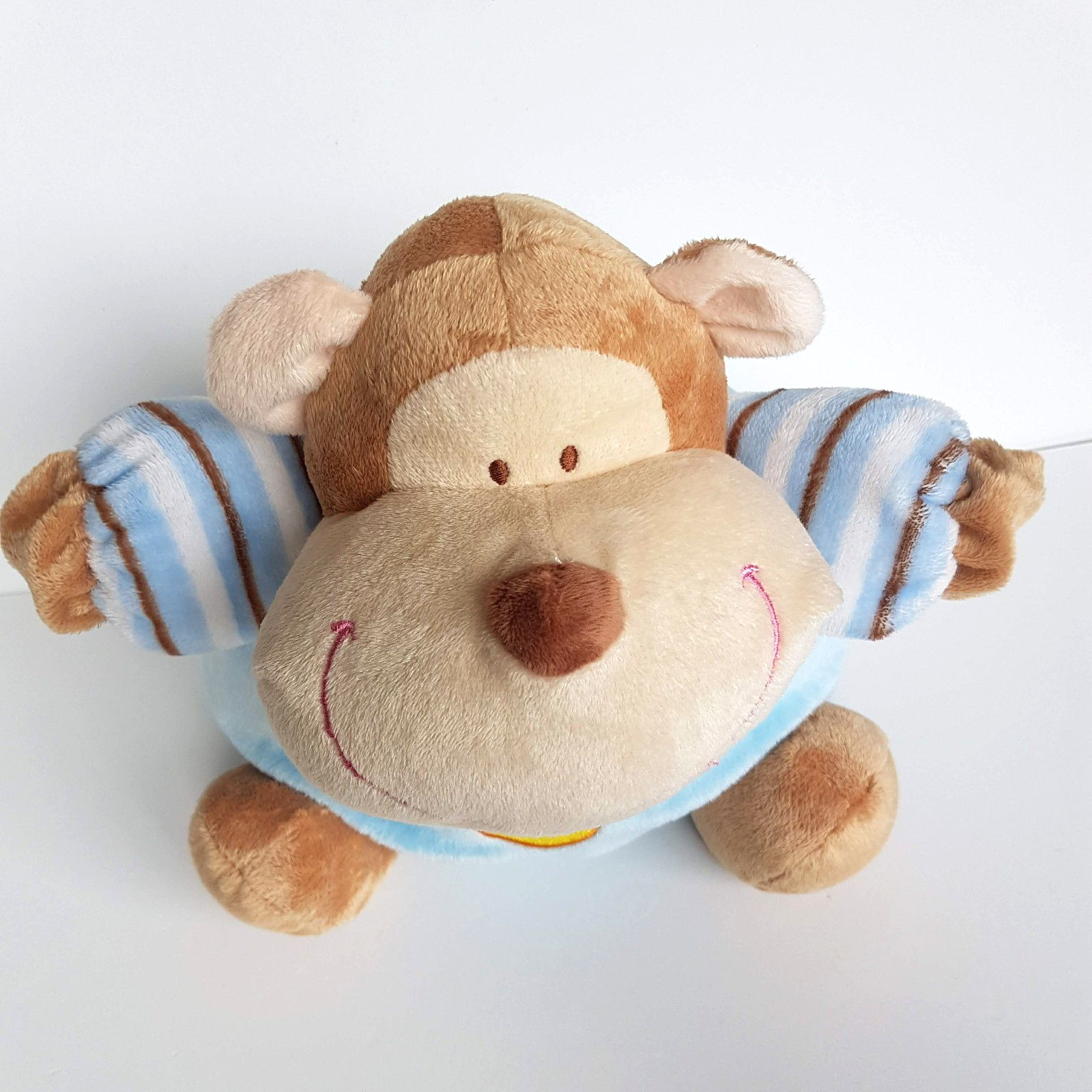 Tommee Tippee BANANA BLUE MONKEY Stuffed Animal 23cm Plush Soft Toy Baby Rattle3