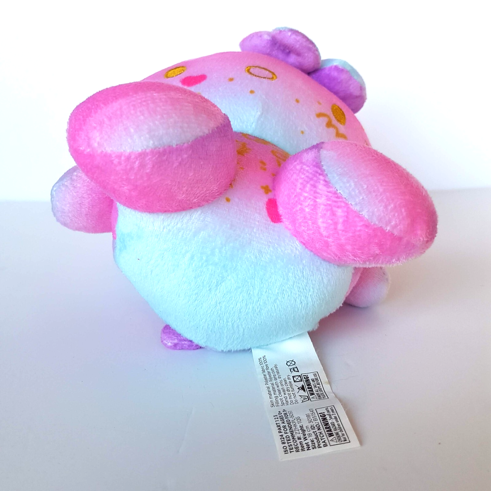 HELLO KITTY 18cm 50th ANNIVERSARY Cat Plush Rainbow Gold Stuffed Animal Soft Toy10