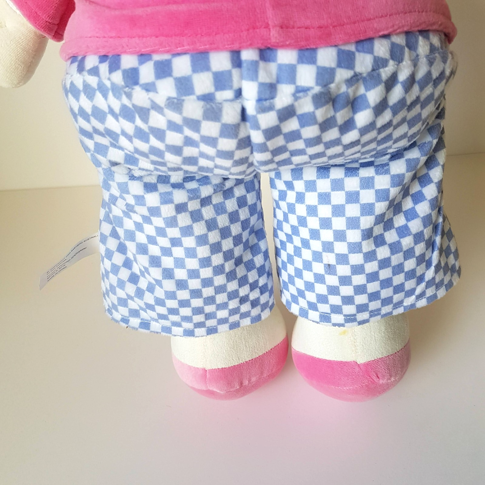 VTG Baby Boo Velour CIRCUS CLOWN Plush 62cm Stuffed Soft Toy Floppy Colour Block13