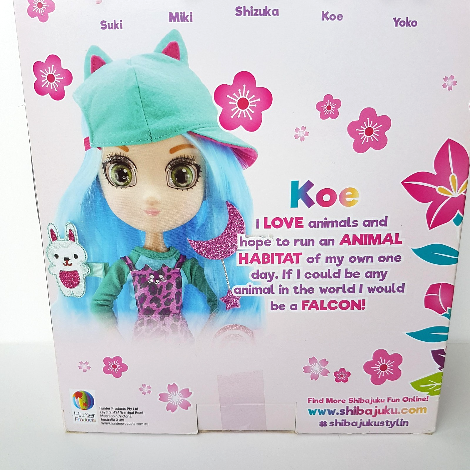 SHIBAJUKA GIRLS Doll KOE 2016 13" Retired Rare NRFB Fashion Doll Pink Blue Toy15