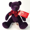 RUSS Purple RAZZLES TEDDY BEAR 14cm Plush Stuffed Animal Soft Toy Velvet Feel0