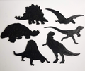 RARE 70s FRANK DOWN Dinosaur Drawing Templates Prehistoric Art Craft Supplies0