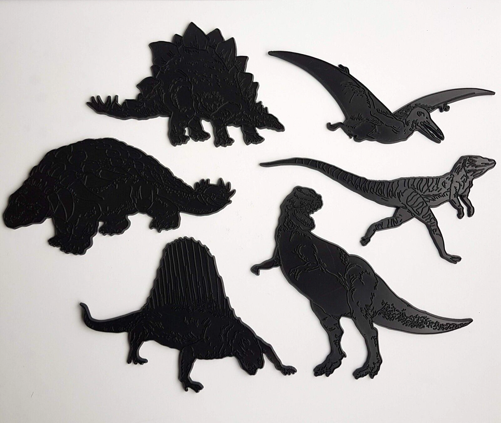 RARE 70s FRANK DOWN Dinosaur Drawing Templates Prehistoric Art Craft Supplies0
