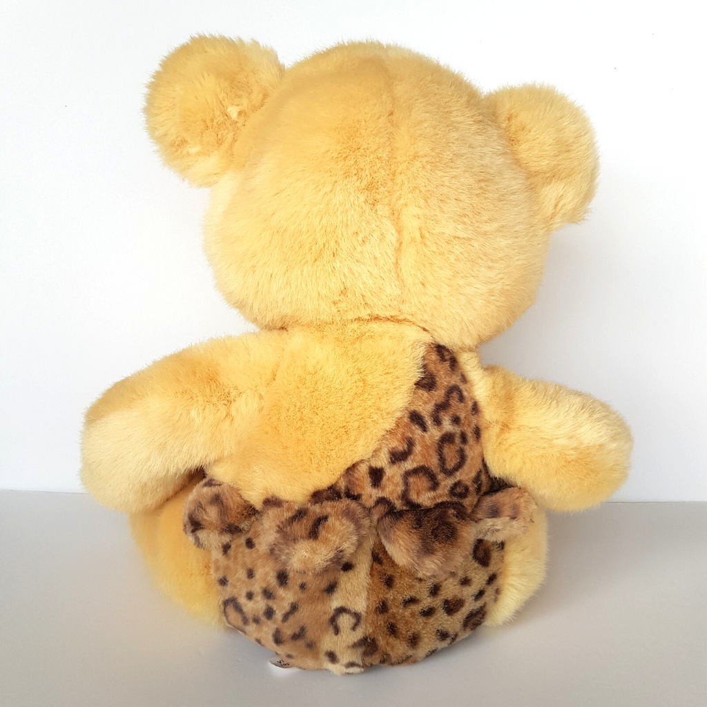 CAVEMAN Teddy Bear 33cm Plush Cuddly Stuffed Animal Soft Toy Clothes Leopard9