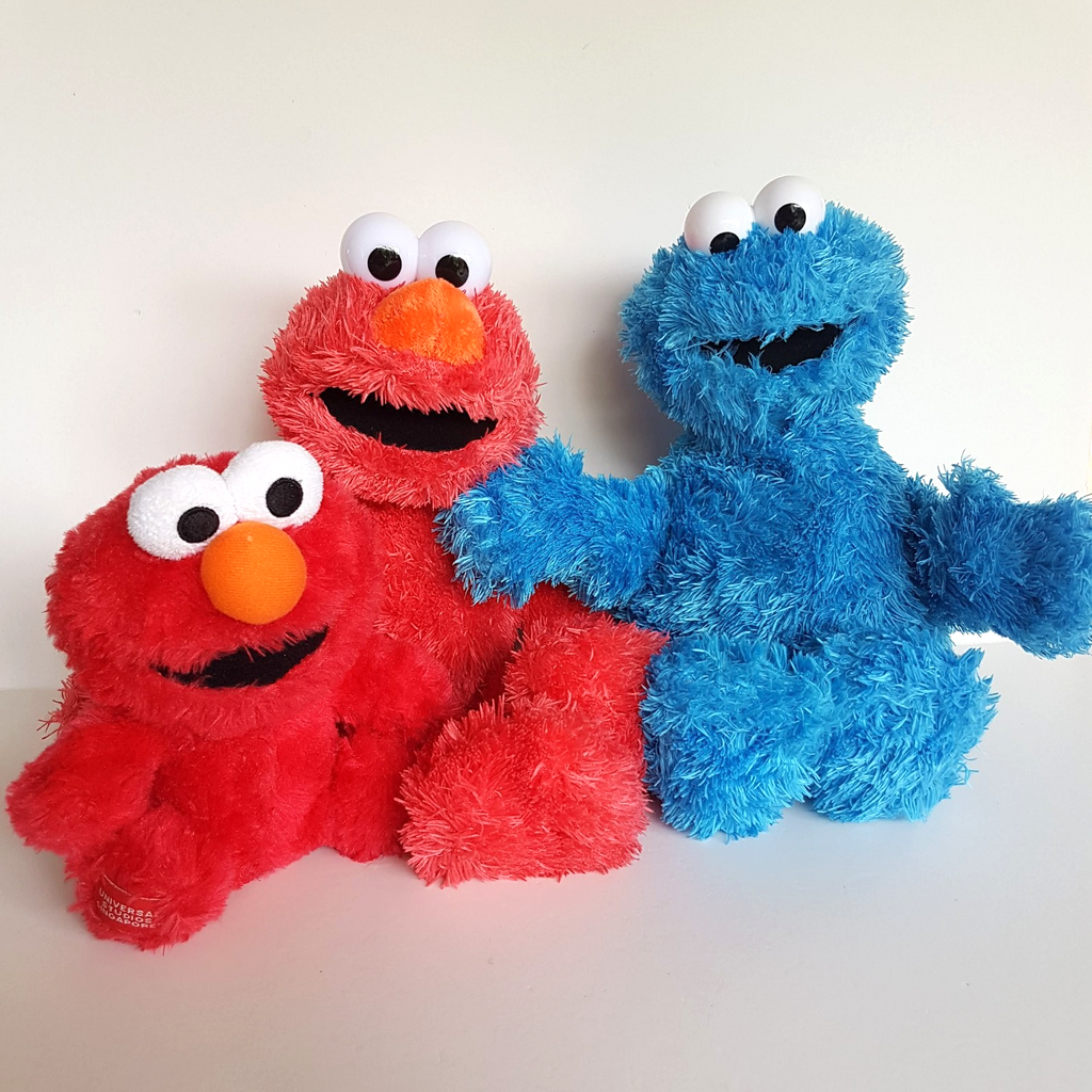 Sesame Street ELMO COOKIE MONSTER Plush Stuffed Animal Soft Toys Mixed Brands0