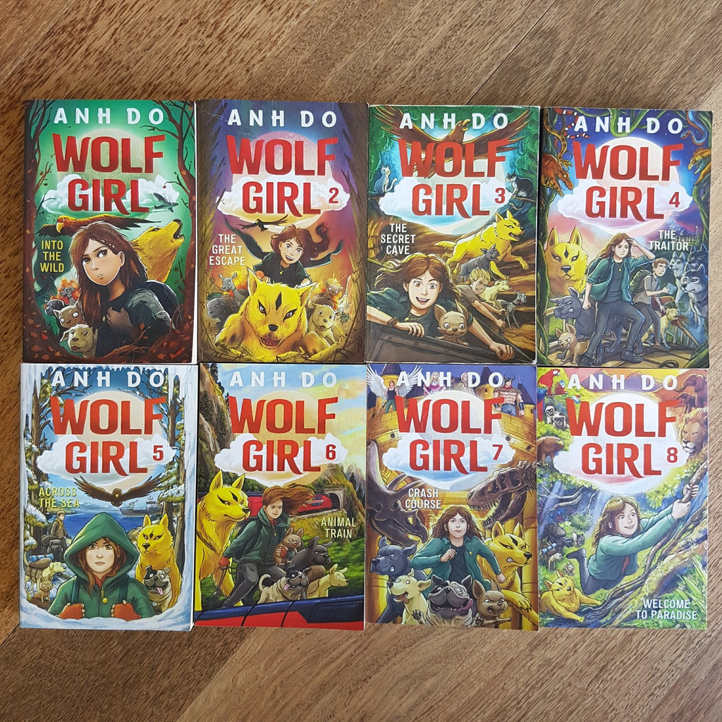 Anh Do WOLF GIRL 1 8 Fantasy Book Bundle Lot Kids Paperback Illustrated Novel0