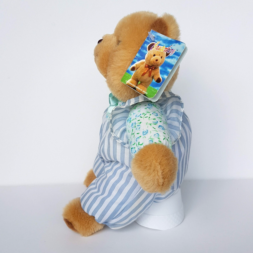 Canterbury Toys PUFFY BEAR Stuffed Animal 29cm Soft Toy Teddy Puffy Body Stripe7