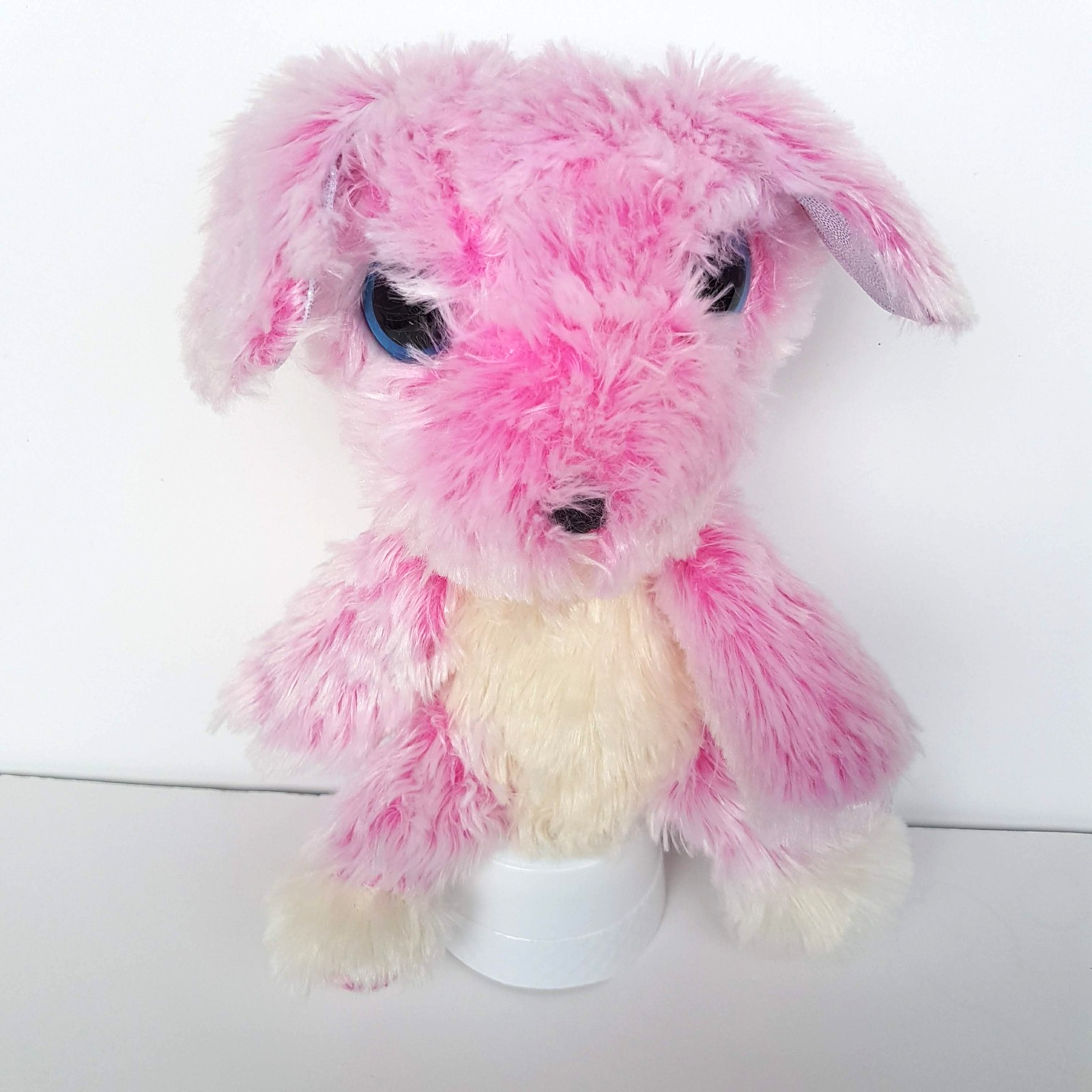 Moose SCRUFF a LUVS DOG Plush PINK PUPPY 25cm Stuffed Animal Sparkly Soft Toy1