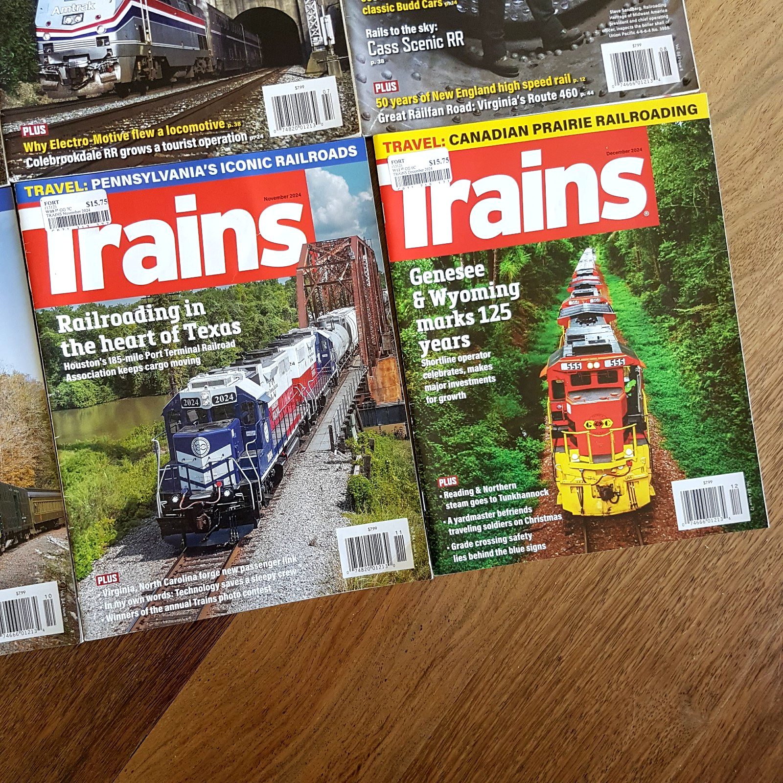 TRAINS MAGAZINE Jan   Dec 2024 Bundle Lot Locomotive Steam Diesel Series Edition6