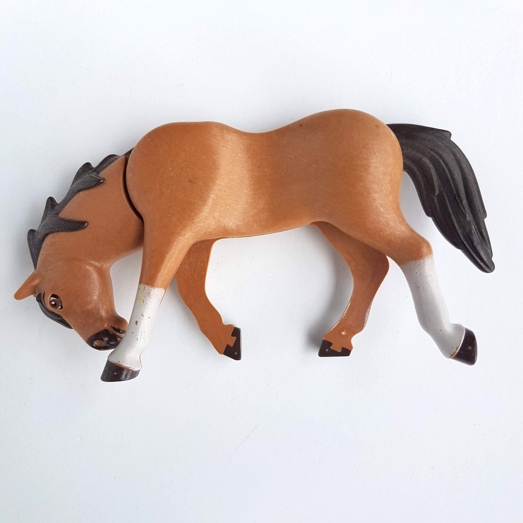 Playmobil SPIRIT RIDING FREE Replacement Bay Horse Plastic Pony Figure Posable3