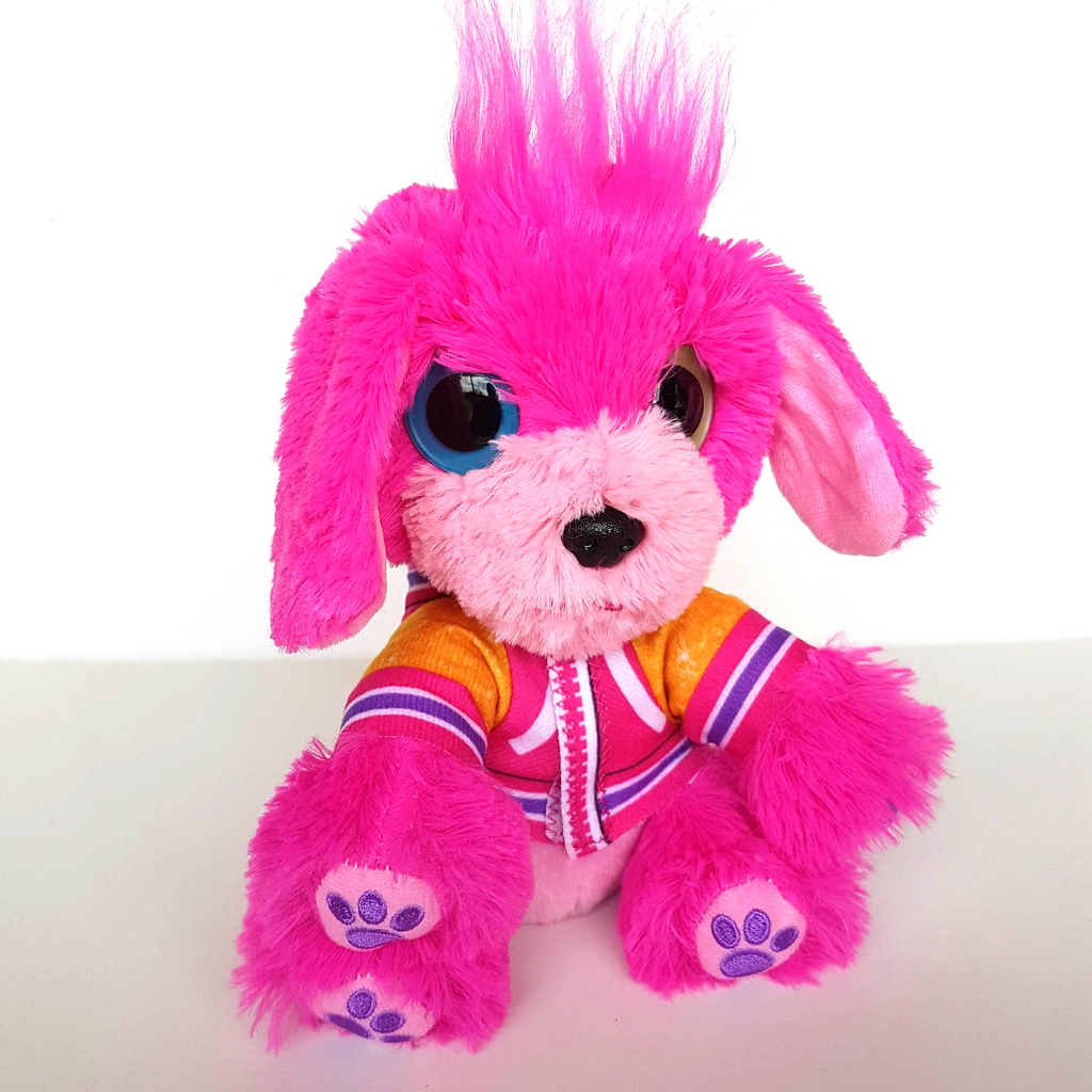 Scruff A Luvs PINK DOG Mystery Puppy Plush Stuffed Animal Soft Toy Heterochromia1