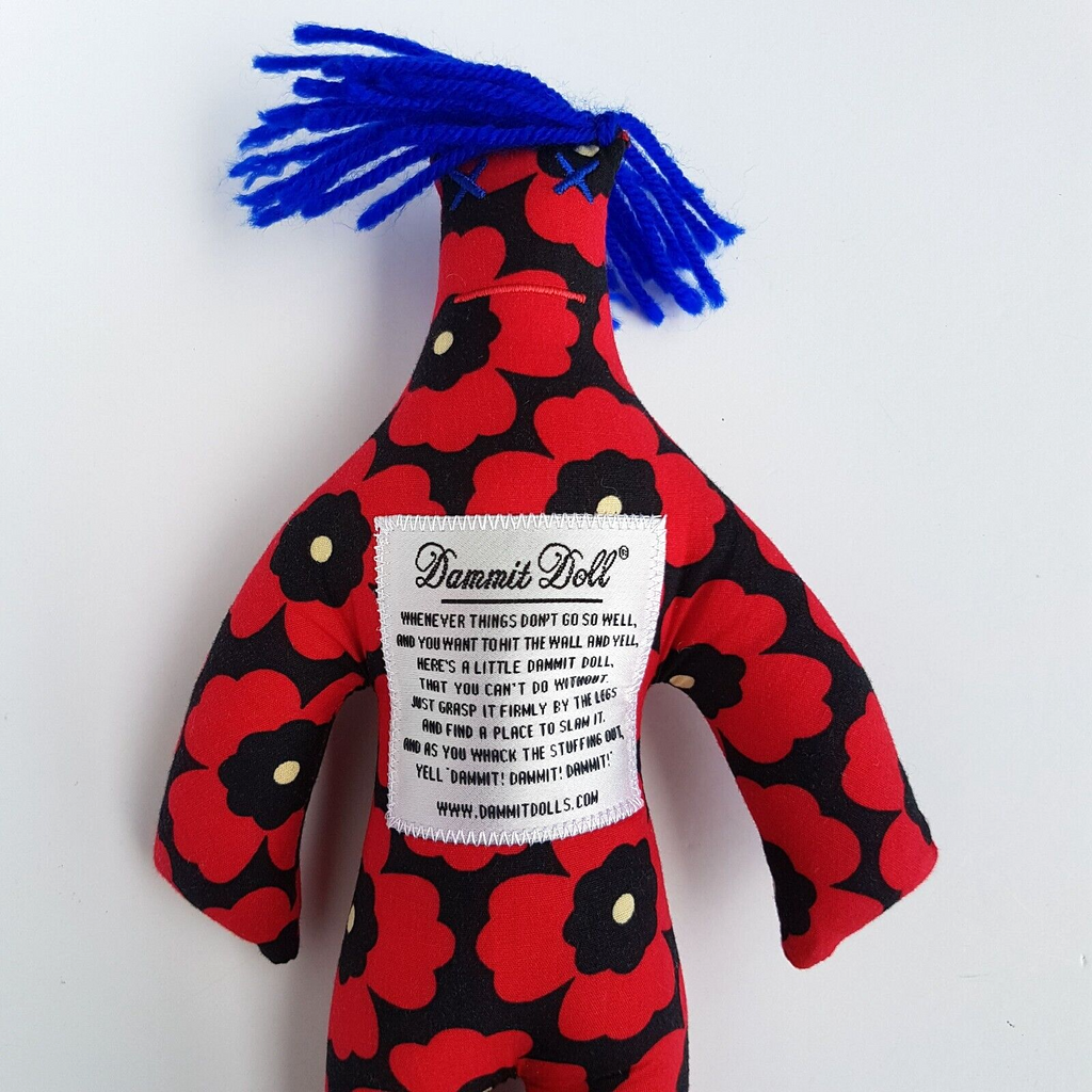 DAMMIT DOLL Red Black STRESS TOY Frustration Plush Soft Toy stuffed Toy Stimming1
